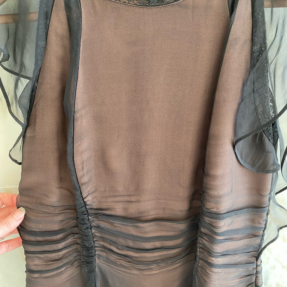 La Perla Sheer Black Maxi Dress - Picture 2 of 12